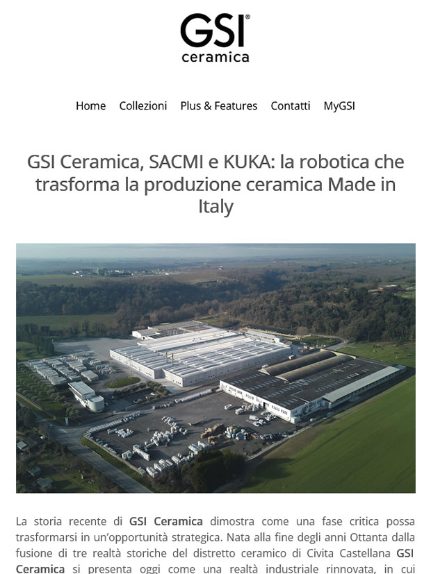 Newsletter_GSI ceramica Sacmi-kuka